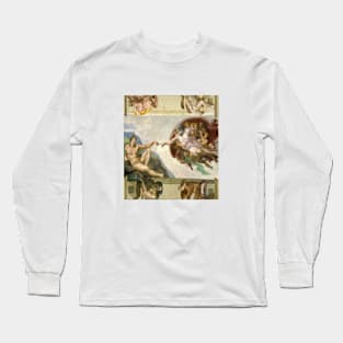 Creation Of Adam full color Long Sleeve T-Shirt